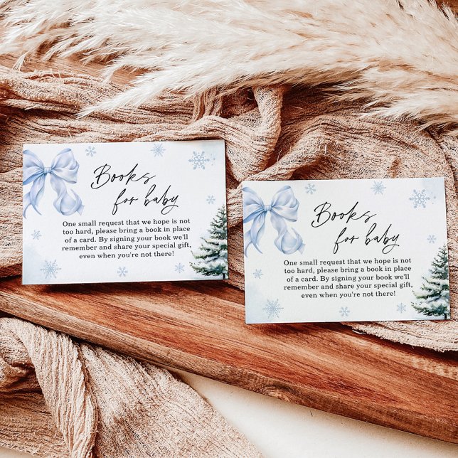 Convites Livros de Chá de fraldas com floco de neve Arco az (Criador carregado)
