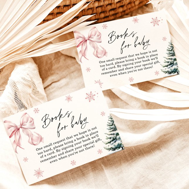 Convites Livros de Chá de fraldas com floco de neve, Arco r (Criador carregado)