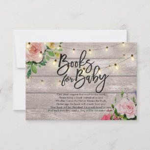 Convites Livros de chá de fraldas para Bebê / Traga um livr