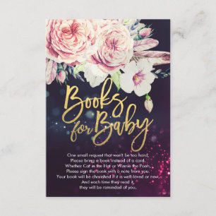 Convites Livros de chá de fraldas para Bebê / Traga um livr