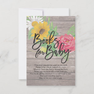 Convites Livros de chá de fraldas para Bebê / Traga um livr