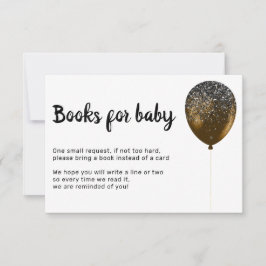 Convites Livros de festa de aniversário Bronze Glitz Baby p