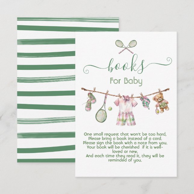 Convites Livros de linha de roupas de Tênis pré-ppy para be (Frente/Verso)