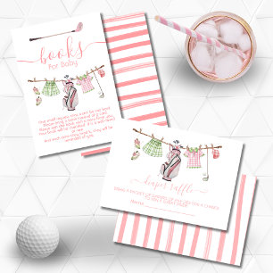 Convites Livros de linha de roupas de uma menina de Golf