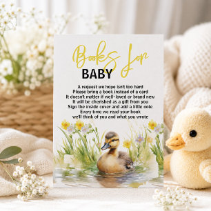 Convites Livros de Pato em Aquarela Fofos para Chá de Bebê