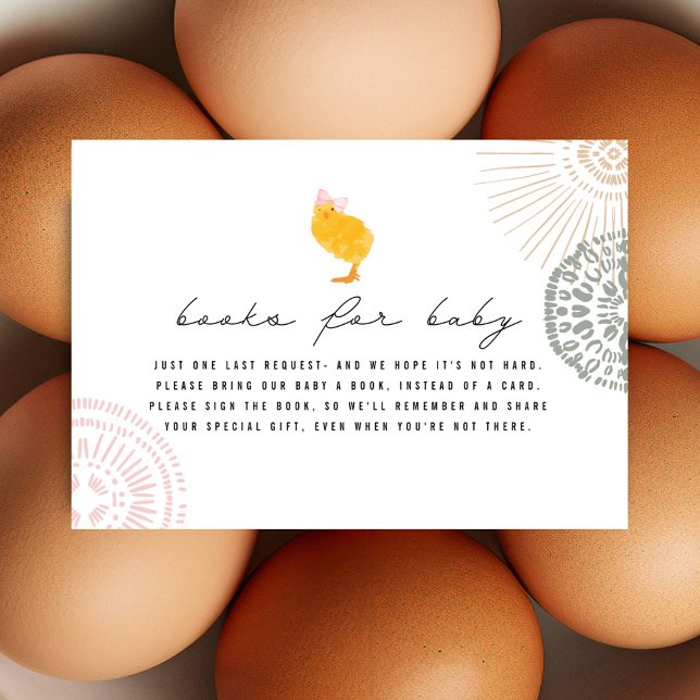 Convites Livros De pintinho Para A Chá de fraldas Da Bebê (Criador carregado)