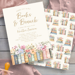 Convites Livros e Brunch Chá de Bebê