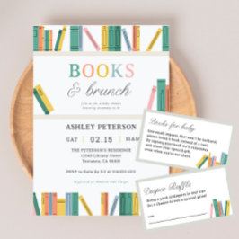 Convites Livros e Chá de fraldas Brunch Storybook