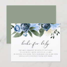 Convites Livros Florais de Marinho Azul MILENA Dusty para C