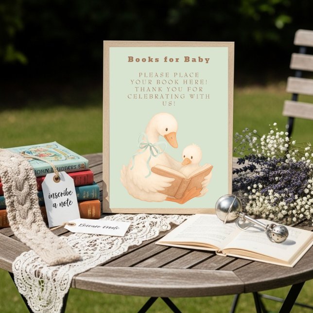 Convites Livros Green A Silly Goose para Bebês Sinalizarem (Green A Silly Goose Books for Baby Sign)