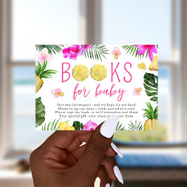 Convites Livros Para Ananás Bebês E Pacificadores Chá Rosa
