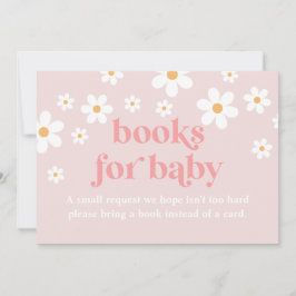 Convites Livros para Bebê Chuveirinho Rosa Flor de Margarid