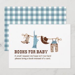 Convites Livros para Bebê Cowboy Baby Shower para Enclosure