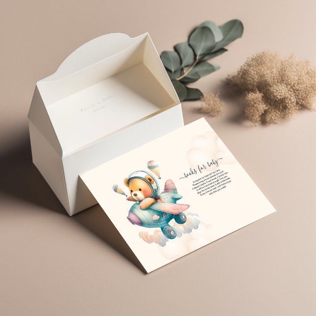 Convites Livros para Bebê Urso de Teddy (Criador carregado)