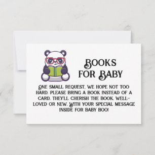 Convites Livros para Ler Óculos de Bebê PANDA