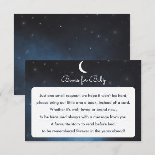 Convites Livros para o bebê Starry Night Chá de fraldas Car