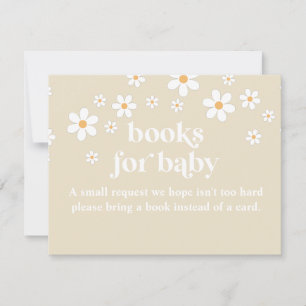 Convites Livros Retro Daisy para bebês margaridas