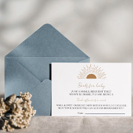 Convites Livros russos de chá de fraldas Sun para bebê