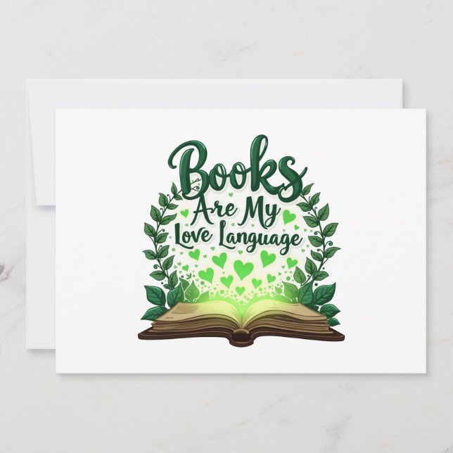 Convites Livros São Minha Linguagem De Amor Lendo Bibliotec (Frente)