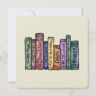 Convites Livros Shakespeare n.o 1