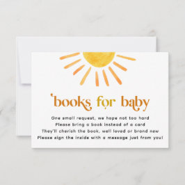 Convites Livros Sunshine para Bebê