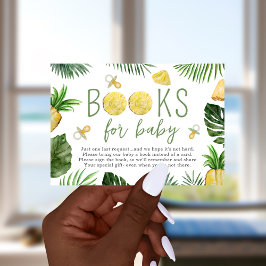 Convites Livros Verdes De Ananás E Pacificadores Para Chá d