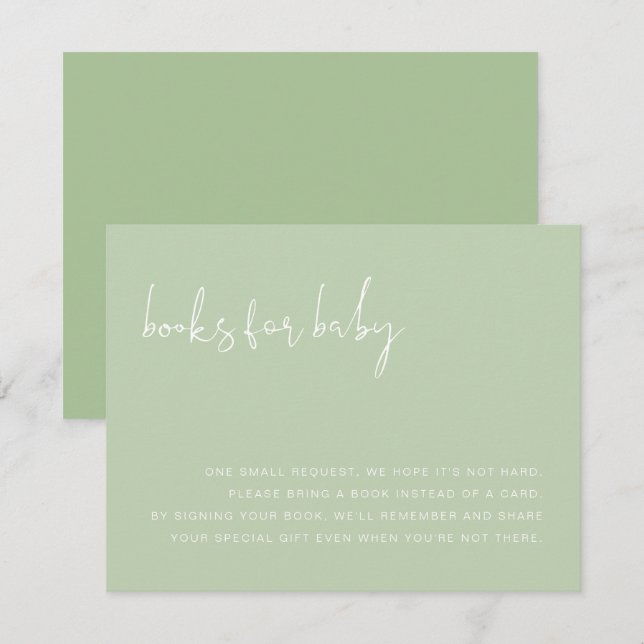 Convites Livros Verdes De Pastel De LEAH Vibrantes Para Car (Frente/Verso)