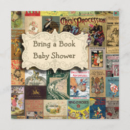 Convites Livros Vintage Trazem Um Chá de fraldas De Livro