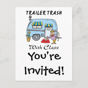 Convites lixo de parque de trailers com classe