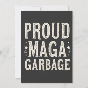 Convites Lixo Orgulhoso De MAGA Para Eleição Do Apoiador De