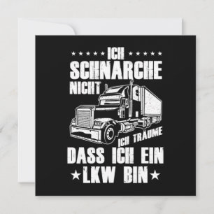 Convites LKW Fahrer Trucker Truck Fernfahrer Brummi LastKra