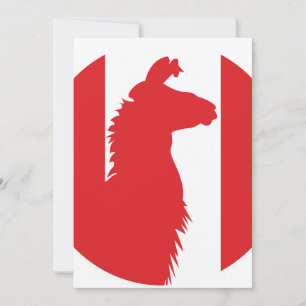 Convites Llama Alpaca Peru Animal Nacional Bandeira Peruana