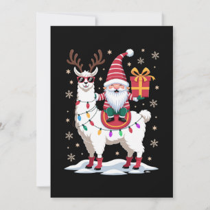Convites Llama do Natal Gnomo Papai Noel Luzes Rena Xmas