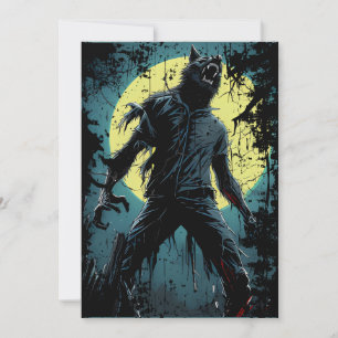 Convites lobisomem a tropeçar de lobo