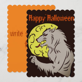 Convites Lobisomem na lua cheia