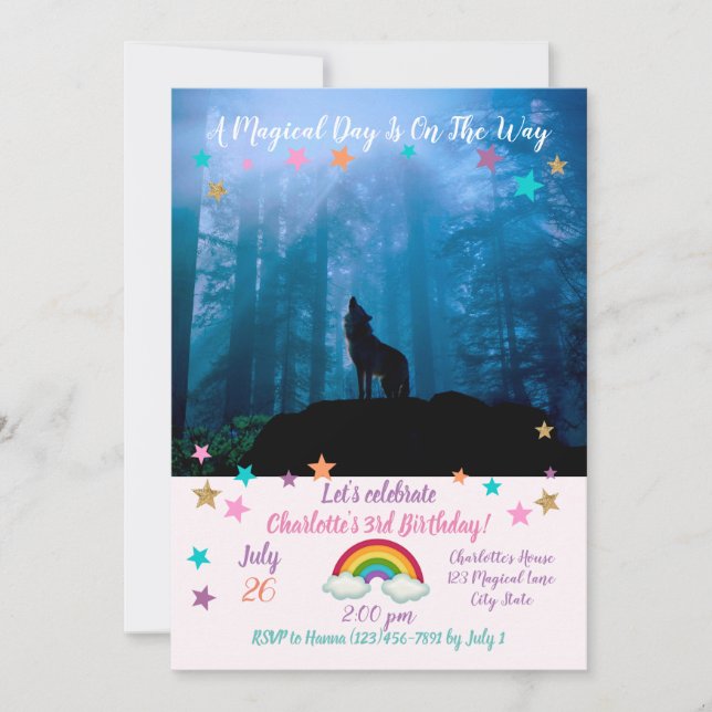 Convites Lobo de Ouro na Natureza (Frente)