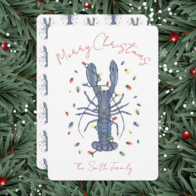 Convites Lobster Christmas Card (Criador carregado)