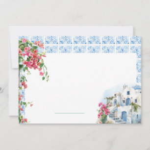 Convites Local de Casamento dos Azulejos Florais do Mediter