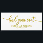 Convites Localizar seu Gráfico de Casamento de Casamento de<br><div class="desc">Um simples cartão de lugar de convidado de casamento para caligrafia. Ofereço um serviço de personalização gratuito,  se você tiver perguntas ou solicitações especiais,  por favor,  entre em contato comigo em margherita@bluebirdinvites.com</div>