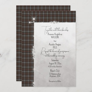 Convites Lochaber Scottish Tartan Wedding