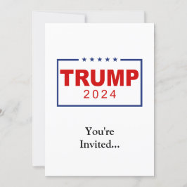 Convites Logotipo clássico do retângulo Trump 2024