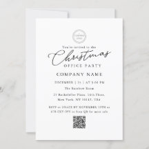 Logotipo Clássico QR Código Festa de Natal do Escr