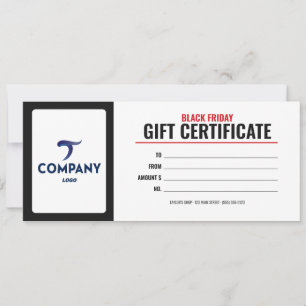 Convites Logotipo da Empresa de Certificado de Presente da
