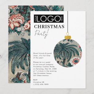 Convites Logotipo da Empresa Festa de Natal Enfeite Préppy
