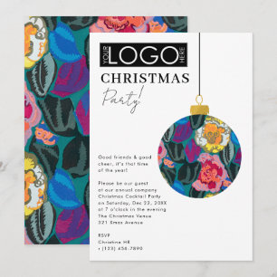 Convites Logotipo da Empresa Festa de Natal Enfeite Préppy