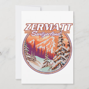 Convites Logotipo da suiça Zermatt