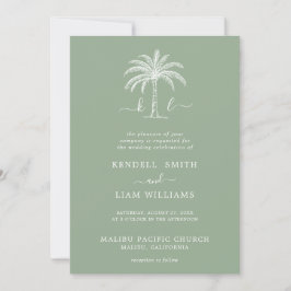 Convites Logotipo de Casamento com Monograma Personalizado 