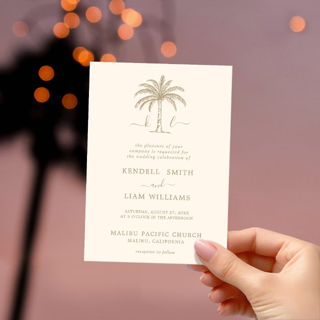 Convites Logotipo de Casamento com Monograma Personalizado  (Criador carregado)
