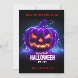 Convites Logotipo de festa de Halloween de negócios corpora