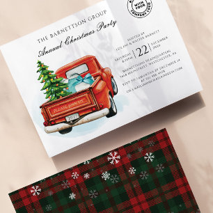 Convites Logotipo de Festa de Natal de Negócios de Férias X